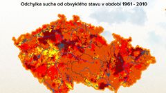 sucho Česko mapa
