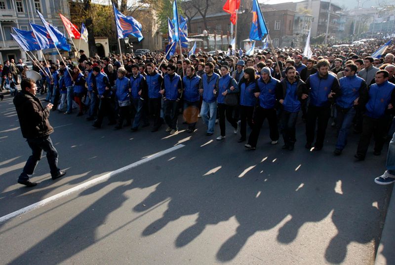 Protesty v Gruzii