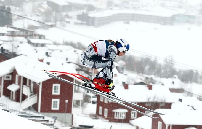 Ester Ledecká ve sjezdu do superkombinace na MS 2019