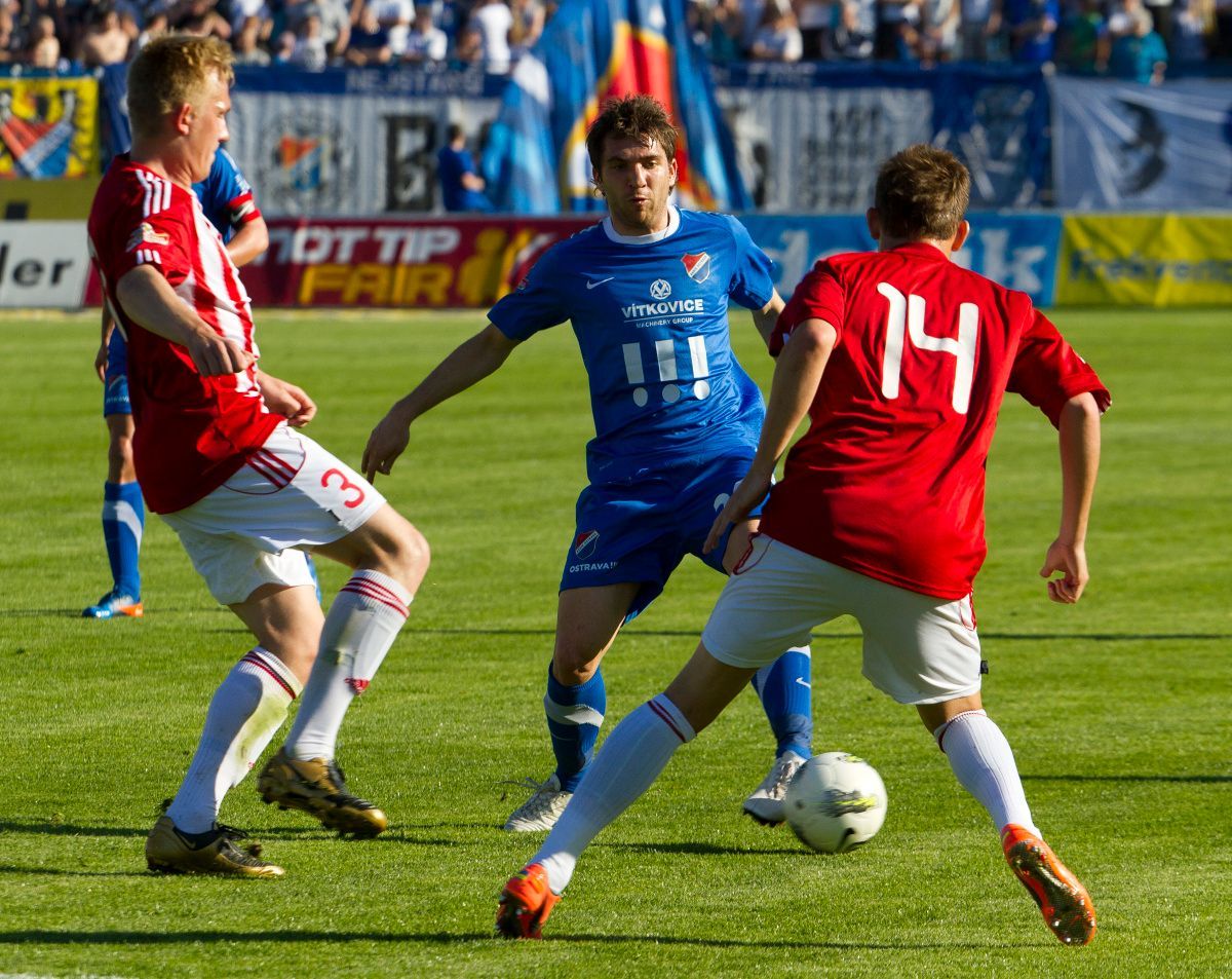 Zápas Baník Ostrava - Viktoria Žižkov o záchranu v Gambrinus lize