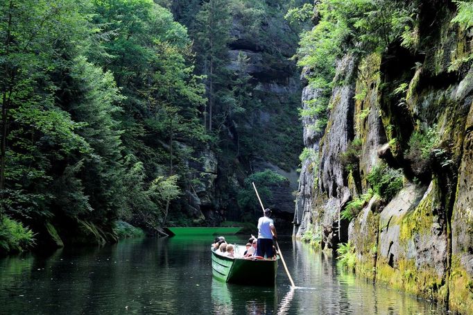 Edmundova soutěska, údolí řeky Kamenice, Národní park České Švýcarsko