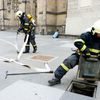 Nácvik požáru krovu Svatovítské katedrály