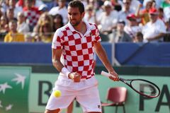 Chorvati jsou po prvním dni zápas od vítězství v Davis Cupu, Čilič přidal druhý bod