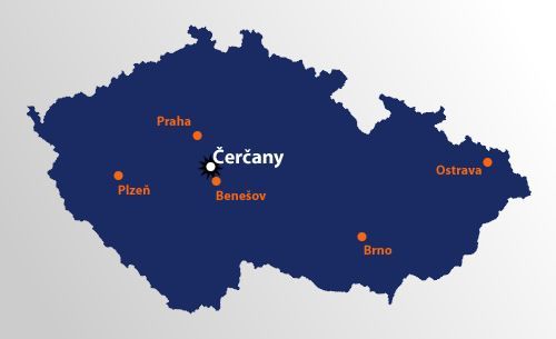 mapa čerčany