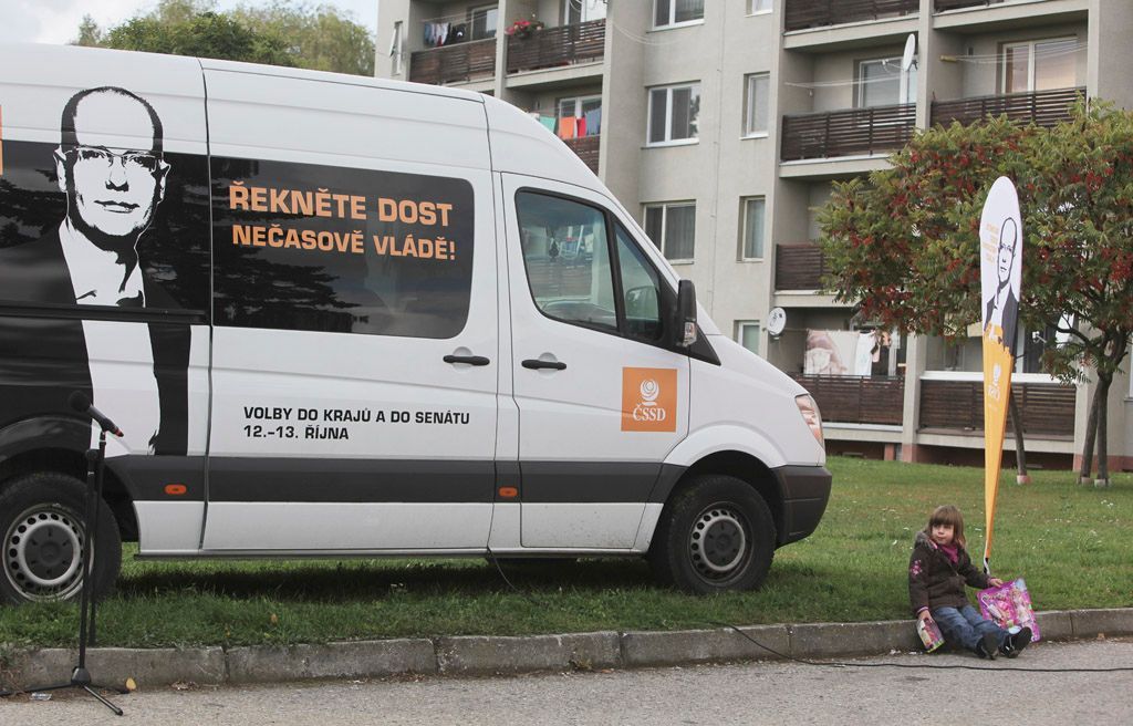 Kampaň ČSSD v Ivanovicích na Hané 2012