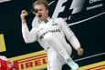 Mercedes Formula One driver Nico Rosberg of Germany celebrates after the Chinese Grand Prix.