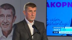 Andrej Babiš hodnotí výsledky voleb