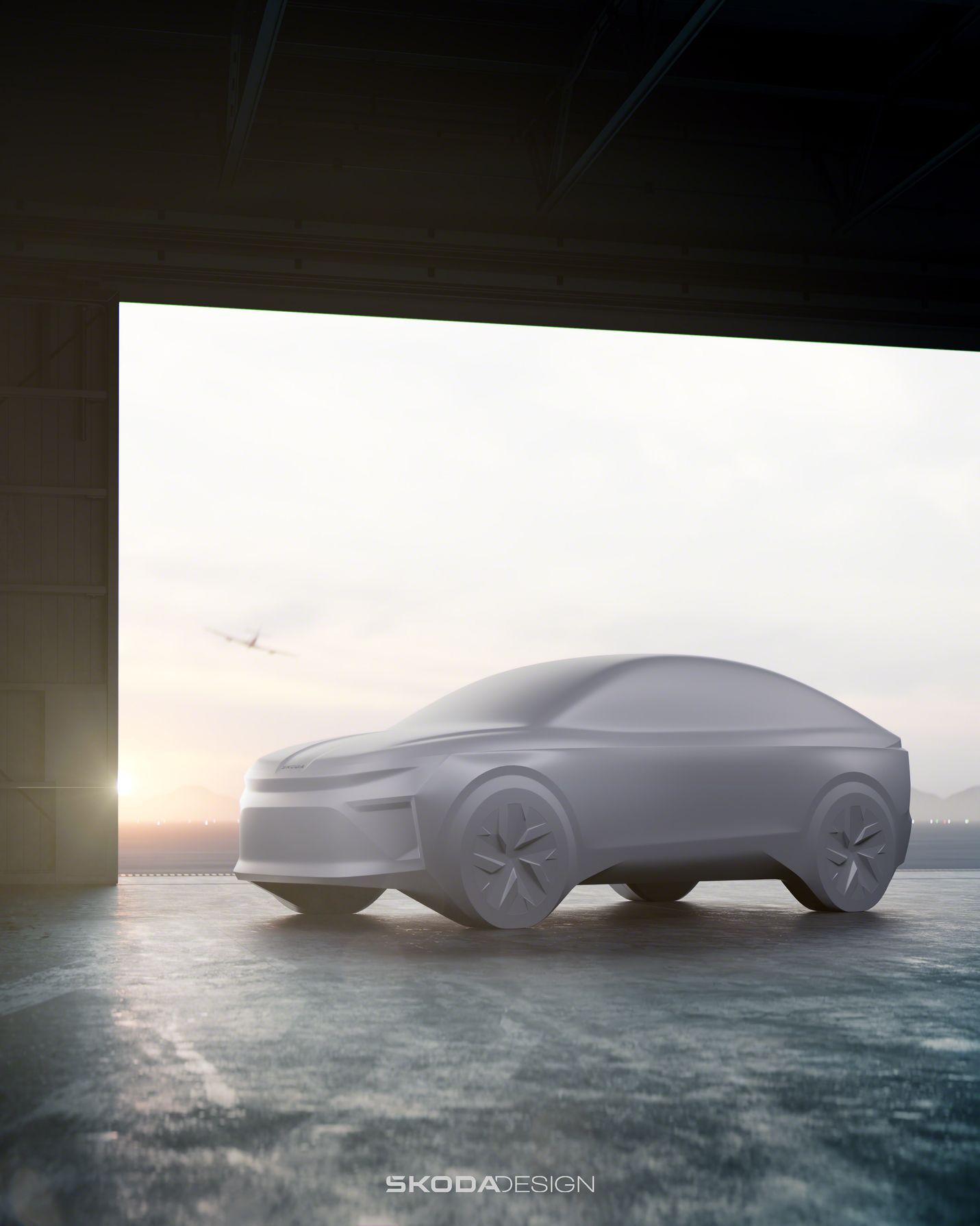 Škoda Auto - sochy chystaných elektromobilů