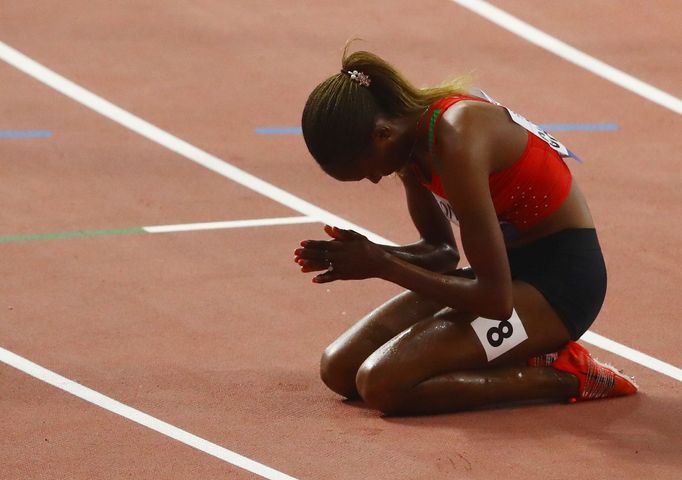 Athletics - World Athletics Championships - Doha 2019 - Women's 3000 Steeplechase Final - Khalifa International Stadium, Doha, Qatar - September 30, 2019. Kenya's Beatric