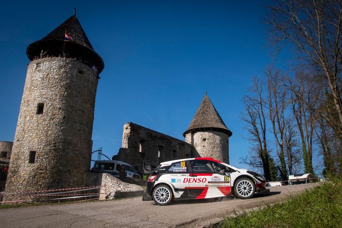 Takamoto Kacuta,Toyota na trati Chorvatské rallye 2021