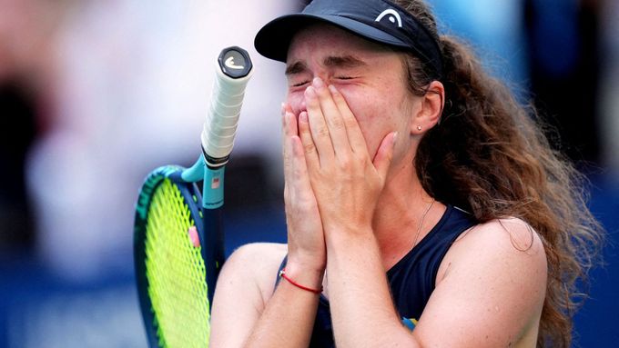Darja Snigurová, dvacetiletá Ukrajinka, vyřadila v prvním kole US Open Simonu Halepovou.
