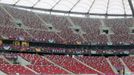 Polský Národní stadion ve Varšavě před utkáním Česká republika - Portugalsko během Eura 2012.