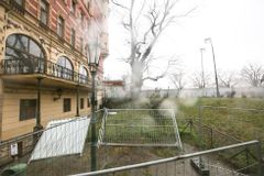 Pražský masakr motorovou pilou - poraž strom, zasaď kamení