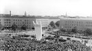 Archivní snímek z blokády západní části Berlína a následném vzniku „leteckého mostu“, která byl odstartován  24.6. 1948.