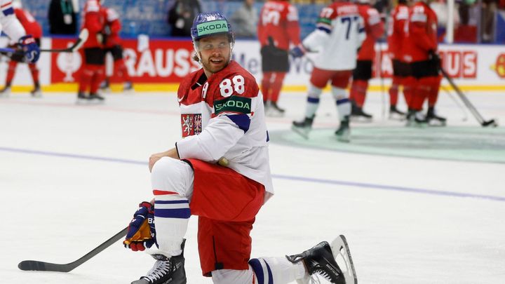 Král Pastrňák. Vyhrál bodování MS, je nejlepším útočníkem i členem All Star týmu; Zdroj foto: Reuters