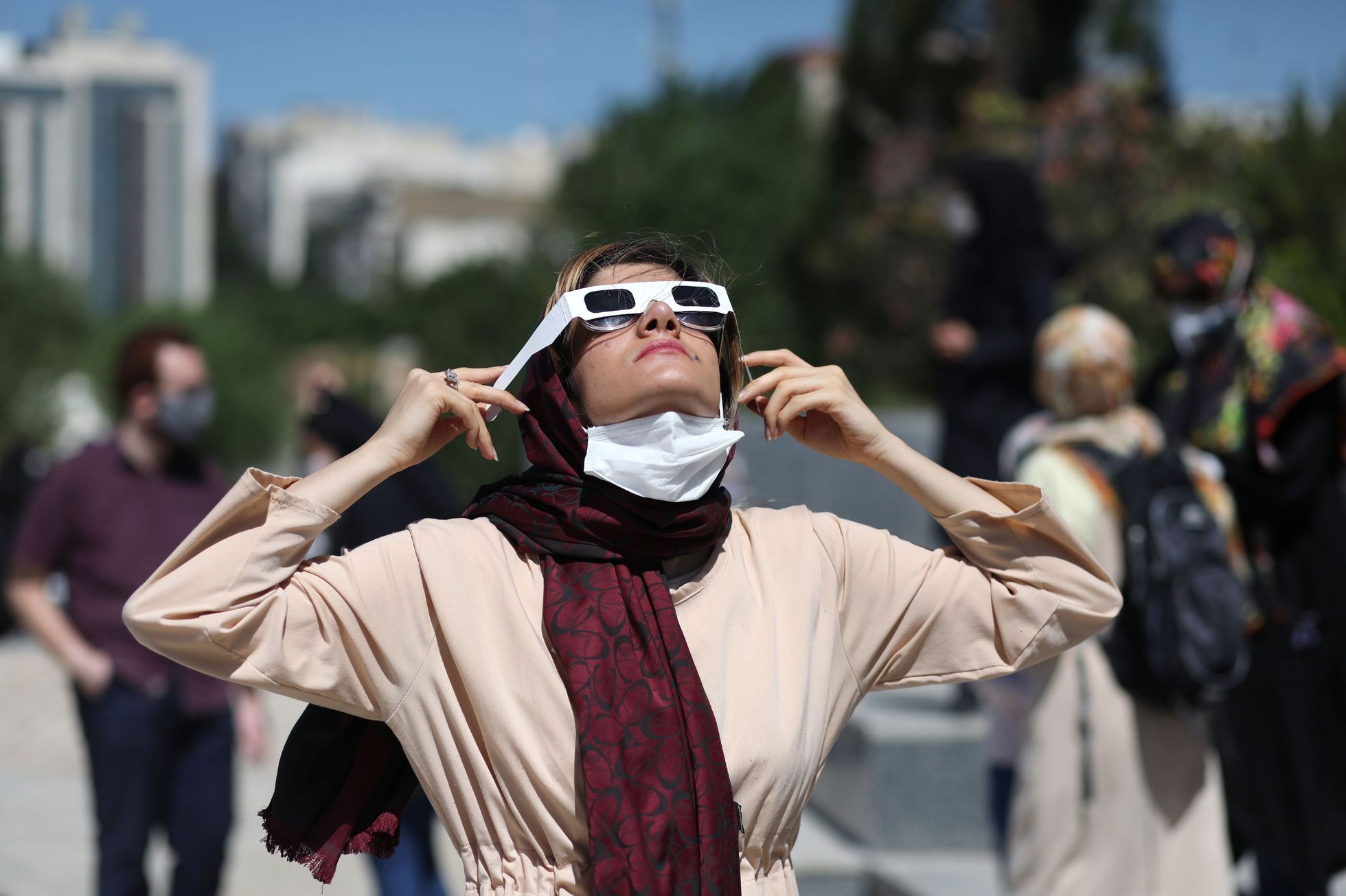 prstencové zatmění slunce afrika blízký východ asie