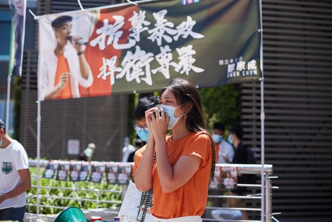 Studentská aktivistka z Hongkongu Joey Siu.