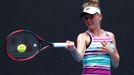 Tennis - Australian Open - First Round - Melbourne Park, Melbourne, Australia, January 15, 2019. France’s Fiona Ferro in action during the match against China's Wang Qian