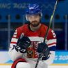 Michael Špaček slaví gól v zápase Česko - Rusko na ZOH 2022 v Pekingu