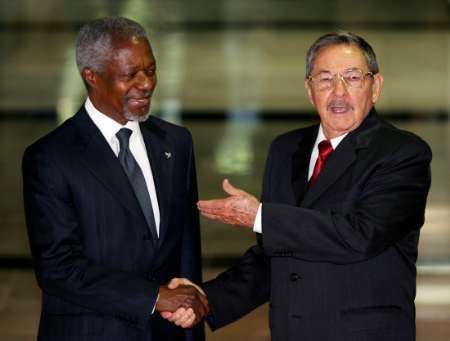 Kofi Annan v Havaně