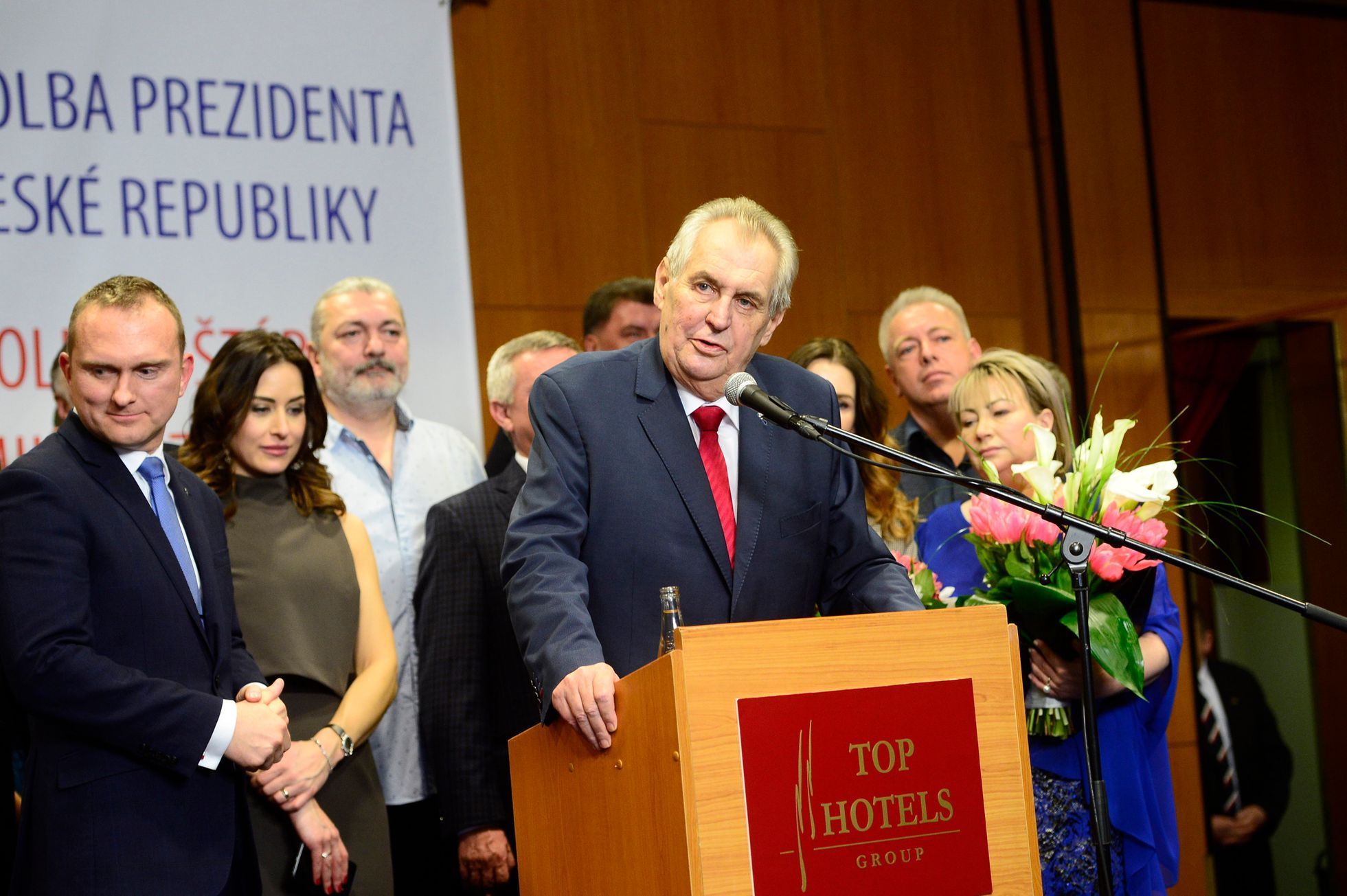 Foto / Zeman / Volby 2018 / 2. kolo / 27. 1. 2018 / Miloš Zeman