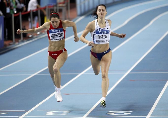 Denisa Rosolová v závěru svého běhu v Istanbulu