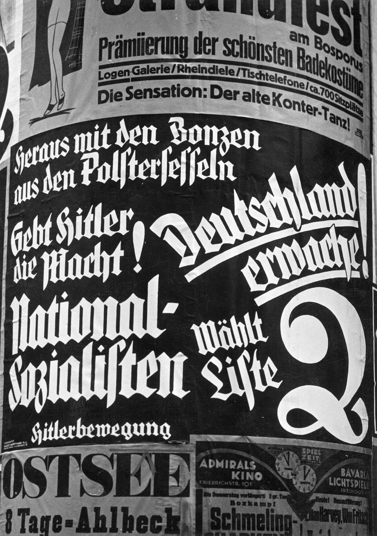 Německo NSDAP Hitler volby plakát