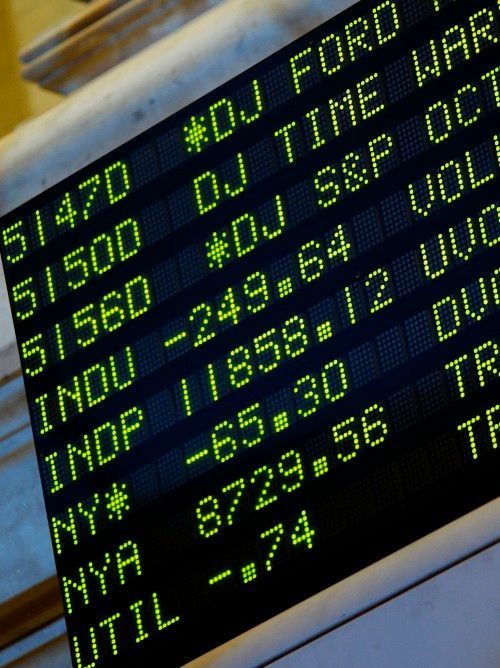 Propad akcií na světových trzích, New York, leden 2008