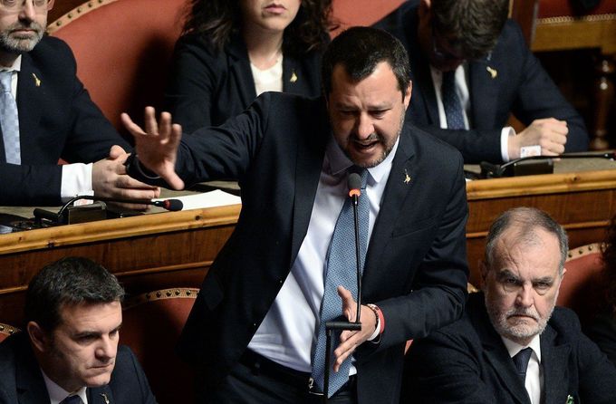 Matteo Salvini - italský ministr vnitra. 20. 3. 2019