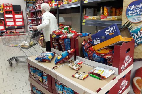 Kaufland nakupování nepořádek