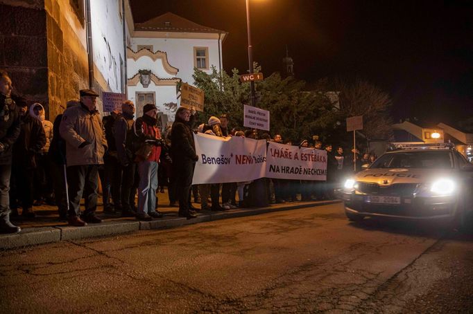 Andrej Babiš před 2. kolem prezidentských voleb přijel na setkání s občany do Benešova.