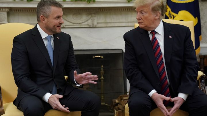Trump přijal Pellegriniho, dohady o cestě na Slovensko americký prezident nepotvrdil