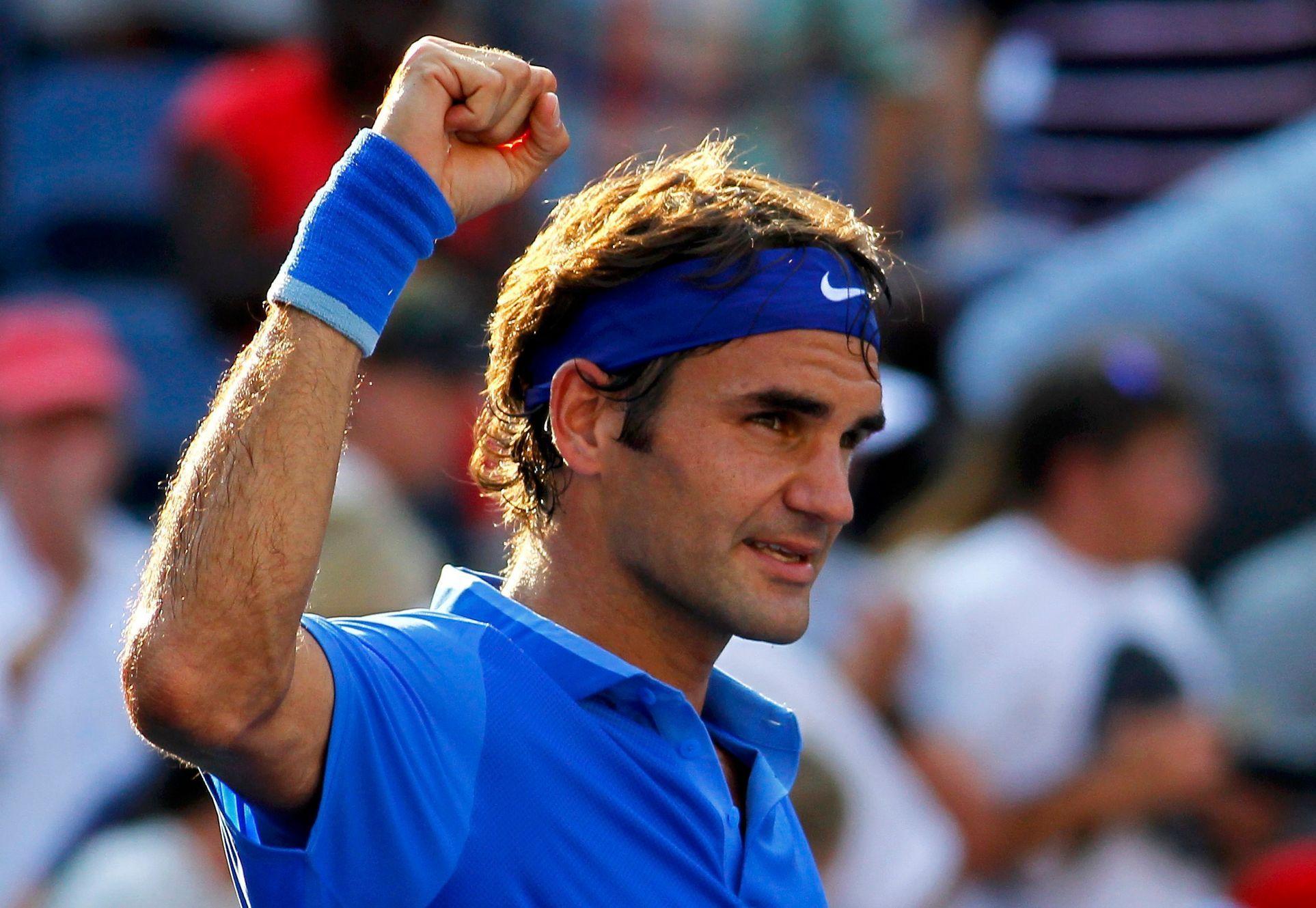 Roger Federer na tenisovém US Open