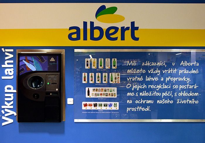 Supermarket Albert v novém
