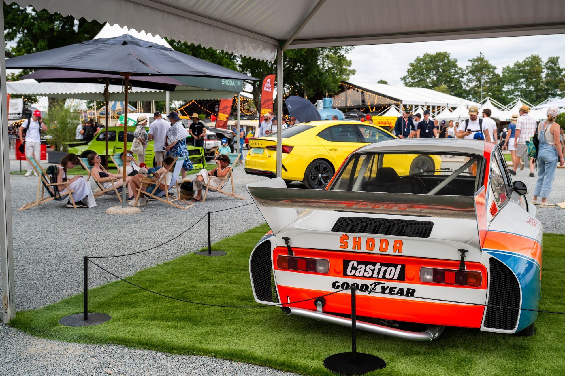 Le Mans Classic 2025 stánek Škoda