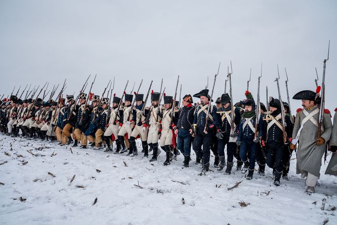 V bitvě u Slavkova se 2. prosince 1805 střetla vojska francouzského císaře Napoleona, ruského cara Alexandra I a rakouského císaře Františka I.