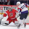Hokej, MS 2013, Česko - Slovinsko:  Ondřej Pavelec - Robert Sabolič