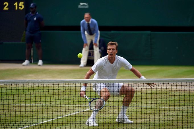 Tomáš Berdych v semifinále Wimbledonu 2016