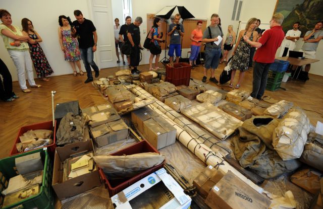 V ústeckém muzeu začali rozbalovat unikátní sudetský poklad