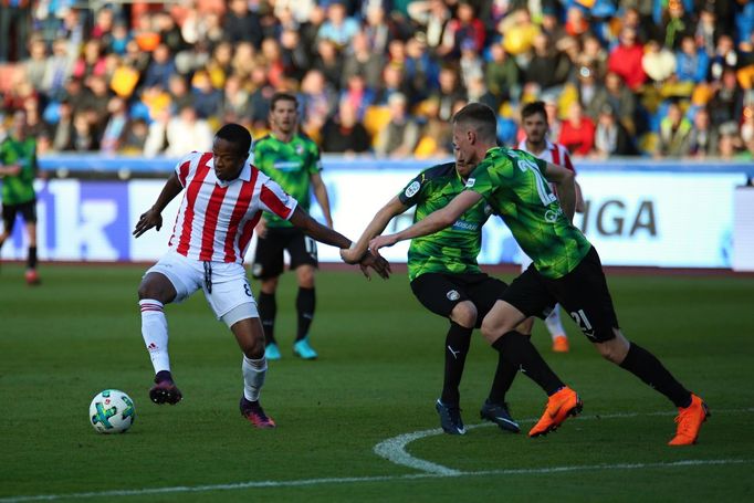 Dohrávka 19. kola HET ligy: Baník Ostrava - Plzeň, Dame Diop, Tomáš Hájek