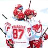 hokej, extraliga 2018/2019, Sparta - Třinec, radost hráčů Třince