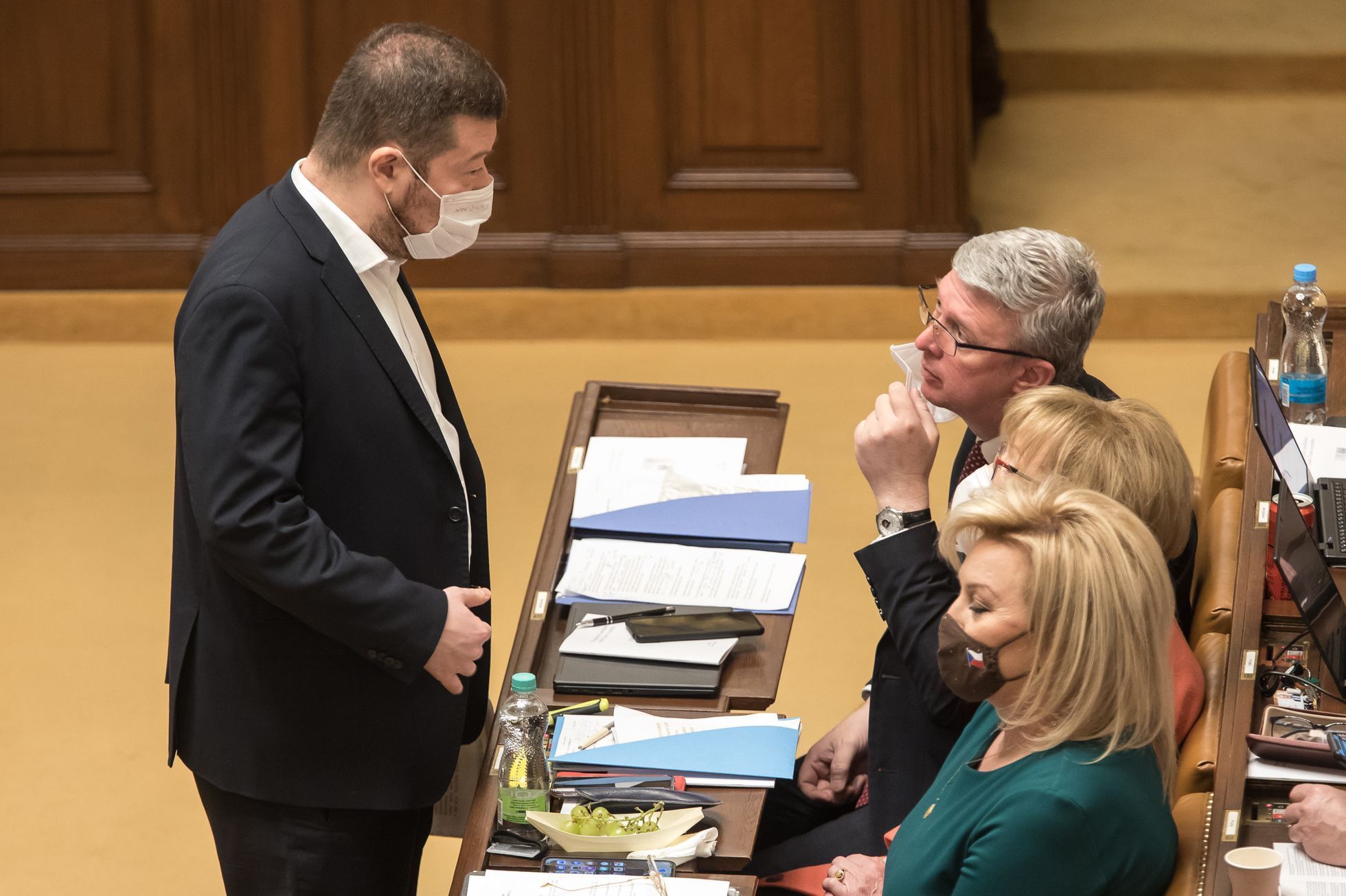 Poslanecká sněmovna - hlasování o důvěře vládě - Tomio Okamura, Petr Havlíček, Alena Schillerová
