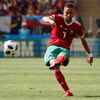 Hakím Zijach v zápase Portugalsko - Maroko na MS 2018