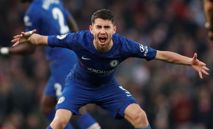 Soccer Football - Premier League - Arsenal v Chelsea - Emirates Stadium, London, Britain - December 29, 2019 Chelsea's Jorginho reacts Action Images via Reuters/Matthew C