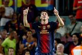... To gólové gesto Lionela Messiho je tak nějak tradiční - v nedělní noci jej předvedl hned dvakrát.