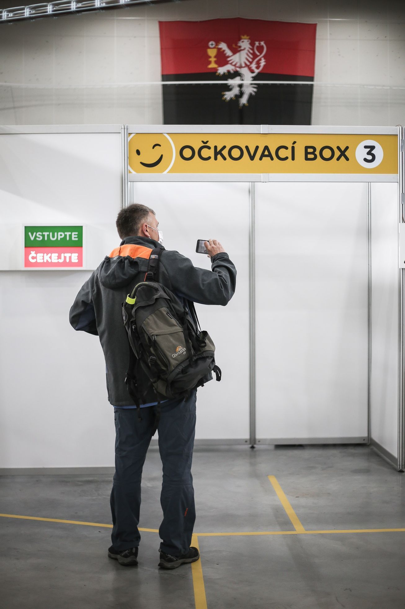 Očkovací centrum Tábor, očkování, koronavirus, zimní stadion, Jihočeský kraj