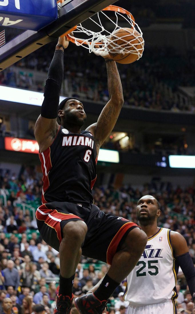 Hvězda basketbalové NBA a Miami Heat LeBron James