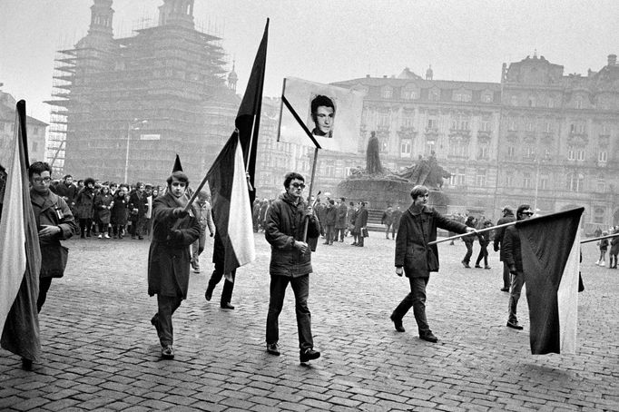 Miloň Novotný: Pohřeb studenta Jana Palacha, 25. 1. 1969