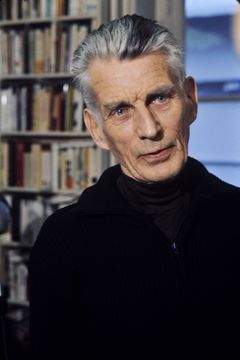 Samuel Beckett na snímku z roku 1977.