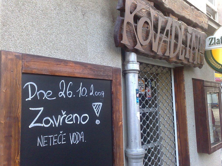 Odstávka vody v Holešovicích